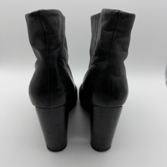 MAISON MARTIN MARGIELA WEDGE CUTOUT HEEL BOOTIES 41 - Picture 4 of 14